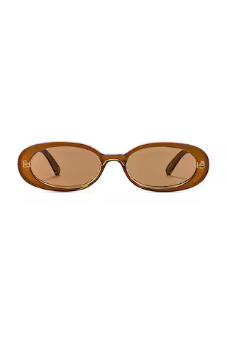 Le Specs Outta Love Sunglasses in Caramel from Revolve.com | Revolve Clothing (Global)
