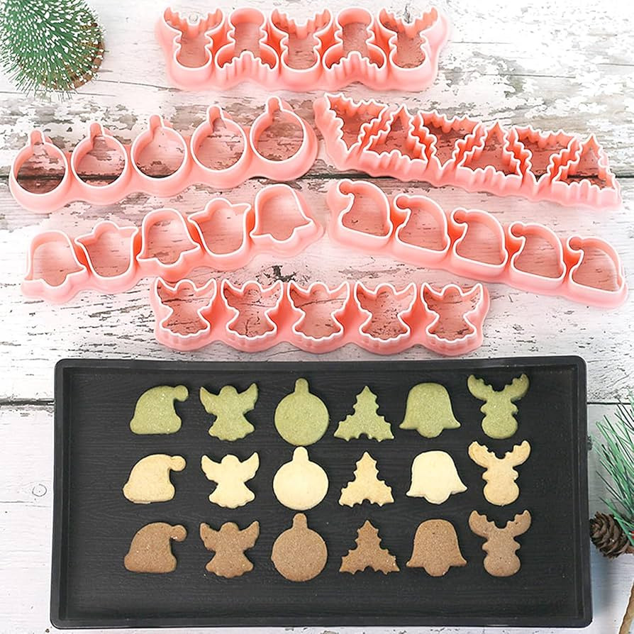 Mini Christmaas Cookie Cutter Set for Pet Treats – 6 Shapes Including Bells, Elk, Christmas Bal... | Amazon (US)