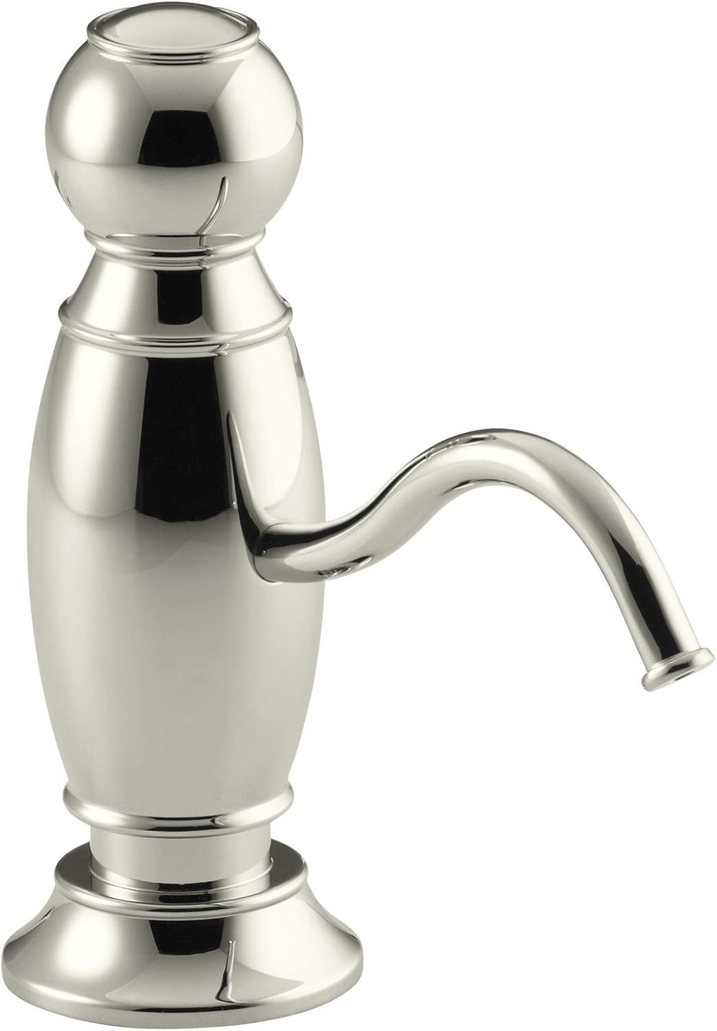 KOHLER K-1994-SN Traditional Design Soap/Lotion Dispenser, Vibrant Polished Nickel | Amazon (US)