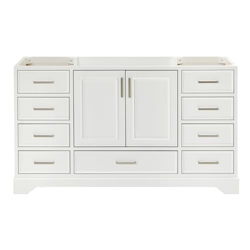 ARIEL Stafford 60 Inch Single Sink Base Cabinet in White | Amazon (US)