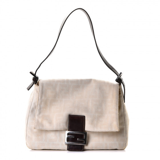 FENDI Zucca Mama Baguette Beige | Fashionphile