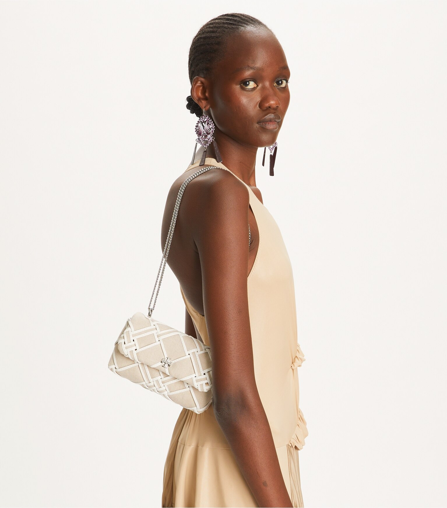 MINI KIRA WOVEN CANVAS FLAP BAG | Tory Burch (US)
