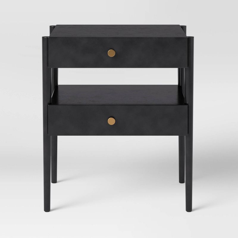 2 Drawer Nightstand Charcoal Gray - Project 62™ | Target