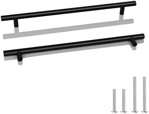 10 Pack Probrico Black Stainless Steel Kitchen Cabinet Door Handles T Bar Drawer Pulls Knobs Diam... | Amazon (US)