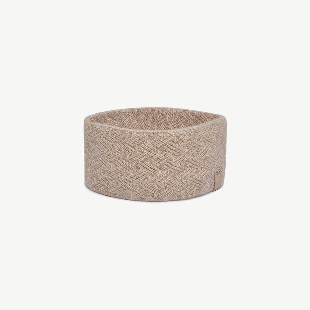 Sanday Cashmere Headband - Oat | Strathberry