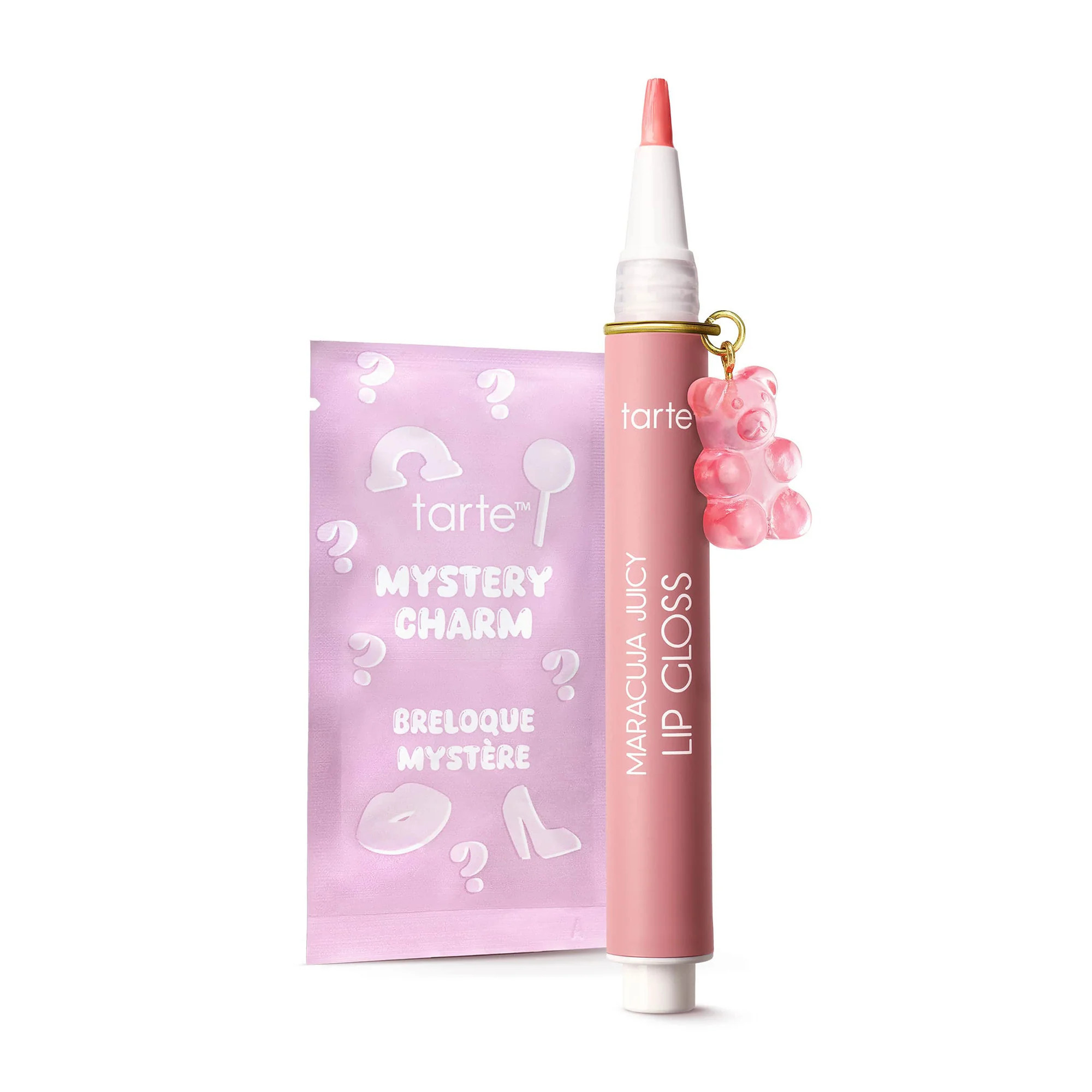 maracuja juicy lip gloss with limited-edition charm - pink lemonade | tarte cosmetics (Global)