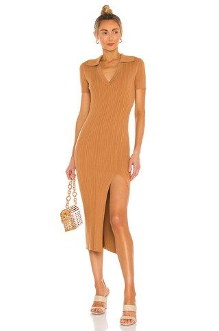 L'Academie Geneva Knit Dress in Camel from Revolve.com | Revolve Clothing (Global)