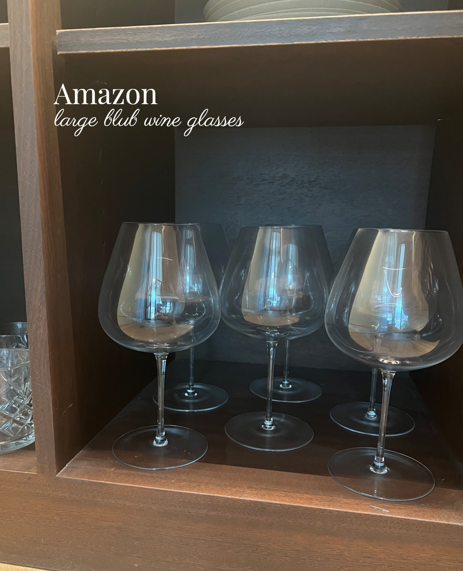 I had some large bulb wine glasses and I couldn’t remember where I got them but I found this set on Amazon and they are identical! I am sure I paid way more for the other ones!! I ordered this pack of 6 for $69🍷 amazing quality!!

#LTKmomlife #LTKHome #LTKfoodie