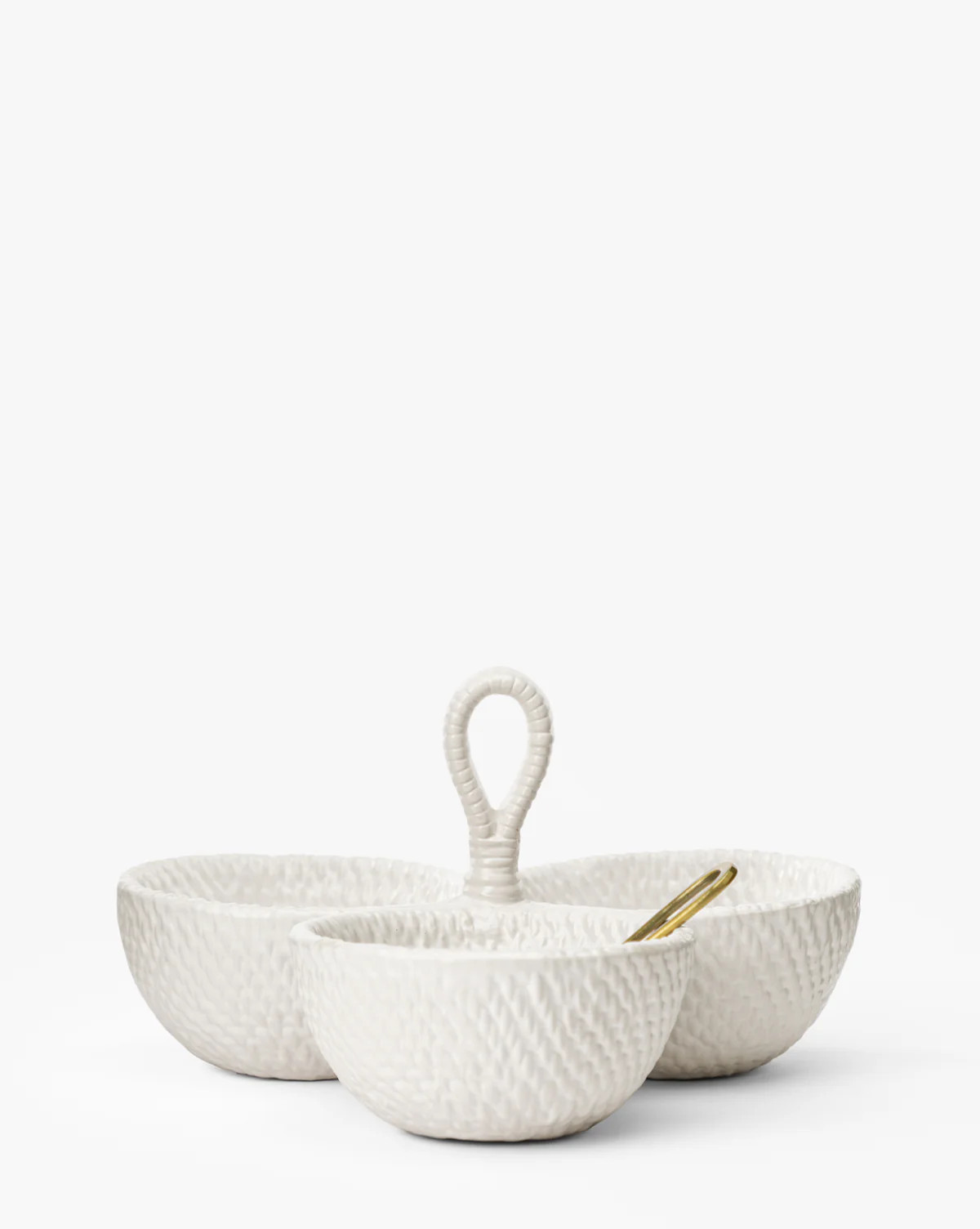 Woven Ceramic Dip Dish with Spoon | McGee & Co. (US)