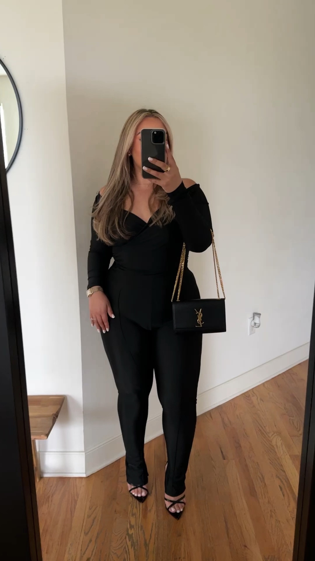 Easy Dinner Outfit 🖤 wearing a size M (it has stretch just be mindful when putting on as I stretched out the stitching on my thighs) 

Heels - Femme La 


#LTKstyletip #LTKmidsize #LTKSeasonal