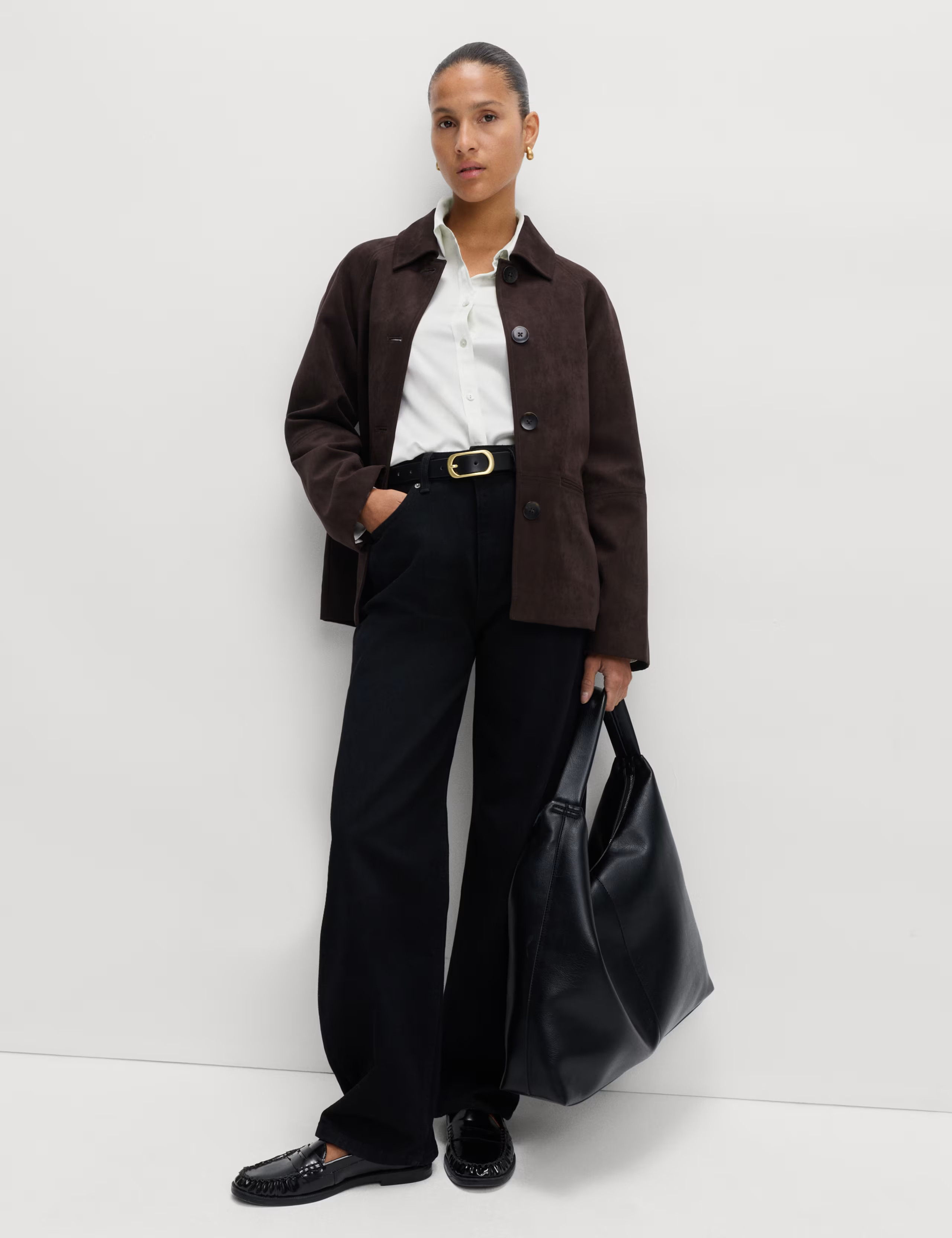 Satin Collared Shirt | M&S | M&S | Marks & Spencer (UK)