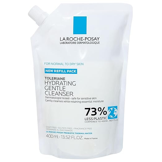 La Roche-Posay Toleriane Hydrating Gentle Face Cleanser, Hydrating Facial Cleanser With Niacinami... | Amazon (US)
