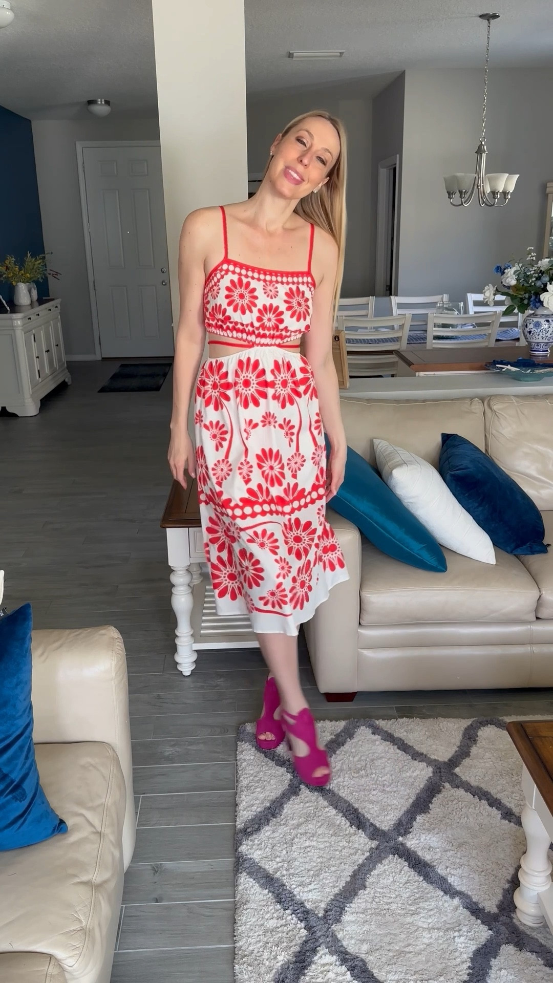 Summer fun dress 
❤️ i love the cute cut out in the sides  
❤️perfect for a summer vacation 
❤️ I am wearing size small, fits true to size, I am 5’10”
❤️ Amazon fashion, Amazon under $50 find

#LTKTall #LTKFestival