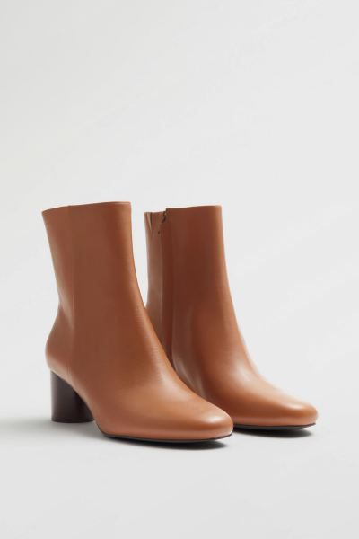 Leather Ankle Boots | H&M (UK, MY, IN, SG, PH, TW, HK)