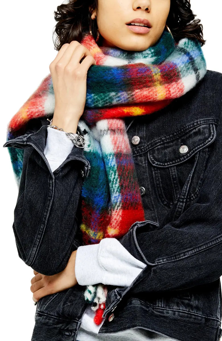 Topshop Tartan Scarf | Nordstrom | Nordstrom