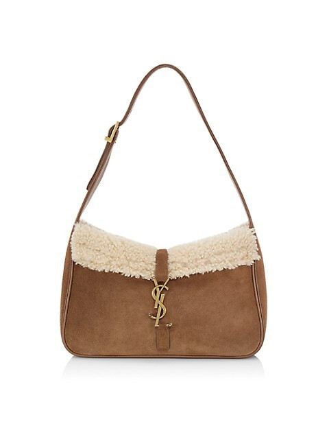 Saint Laurent Le 5 à 7 Shearling Hobo Bag | Saks Fifth Avenue