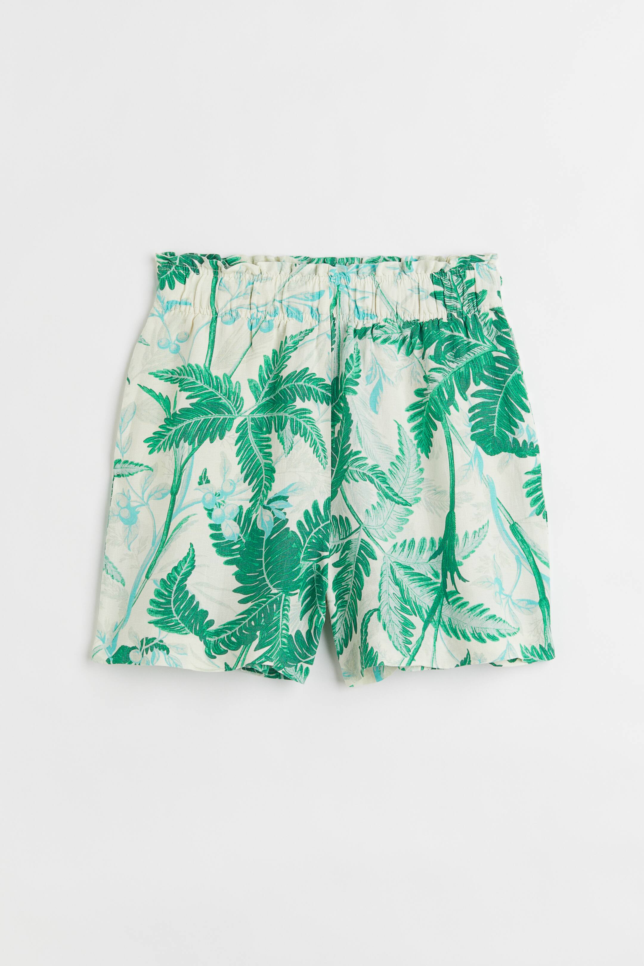 Linen-blend pull-on shorts | H&M (UK, MY, IN, SG, PH, TW, HK)