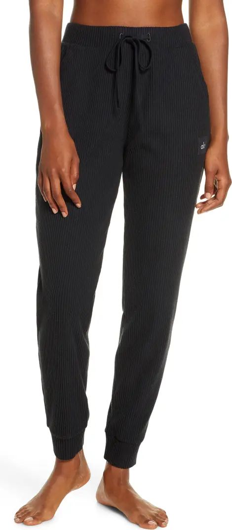 Alo Muse Ribbed High Waist Sweatpants | Nordstrom | Nordstrom