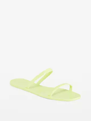 Lime green sandals old sales navy