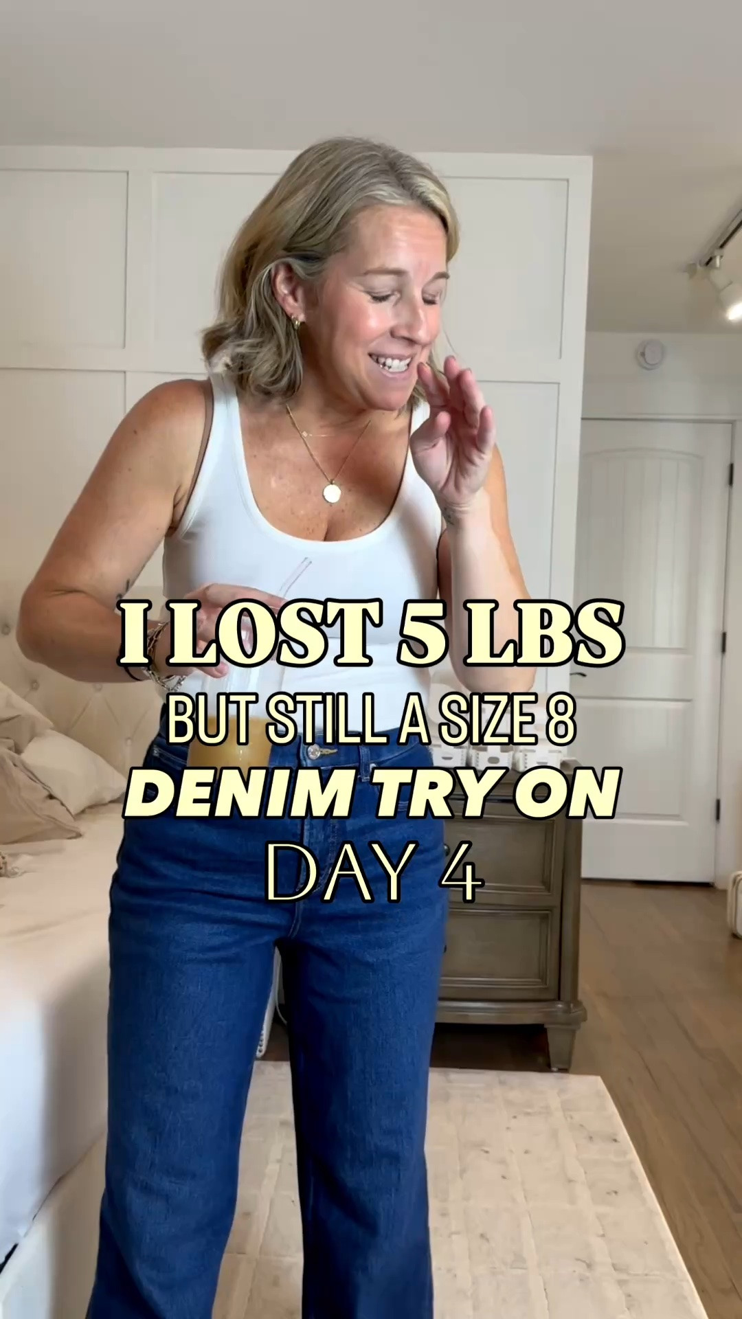 In order of appearance. 

@Spanx tts 8 petite
@Levi's tts 29 regular
@Spanx tts 8 regular
@Quince tts 8 regular 
@jcrew tts 29 classic

#LTKootd #LTKPetite #LTKMidsize