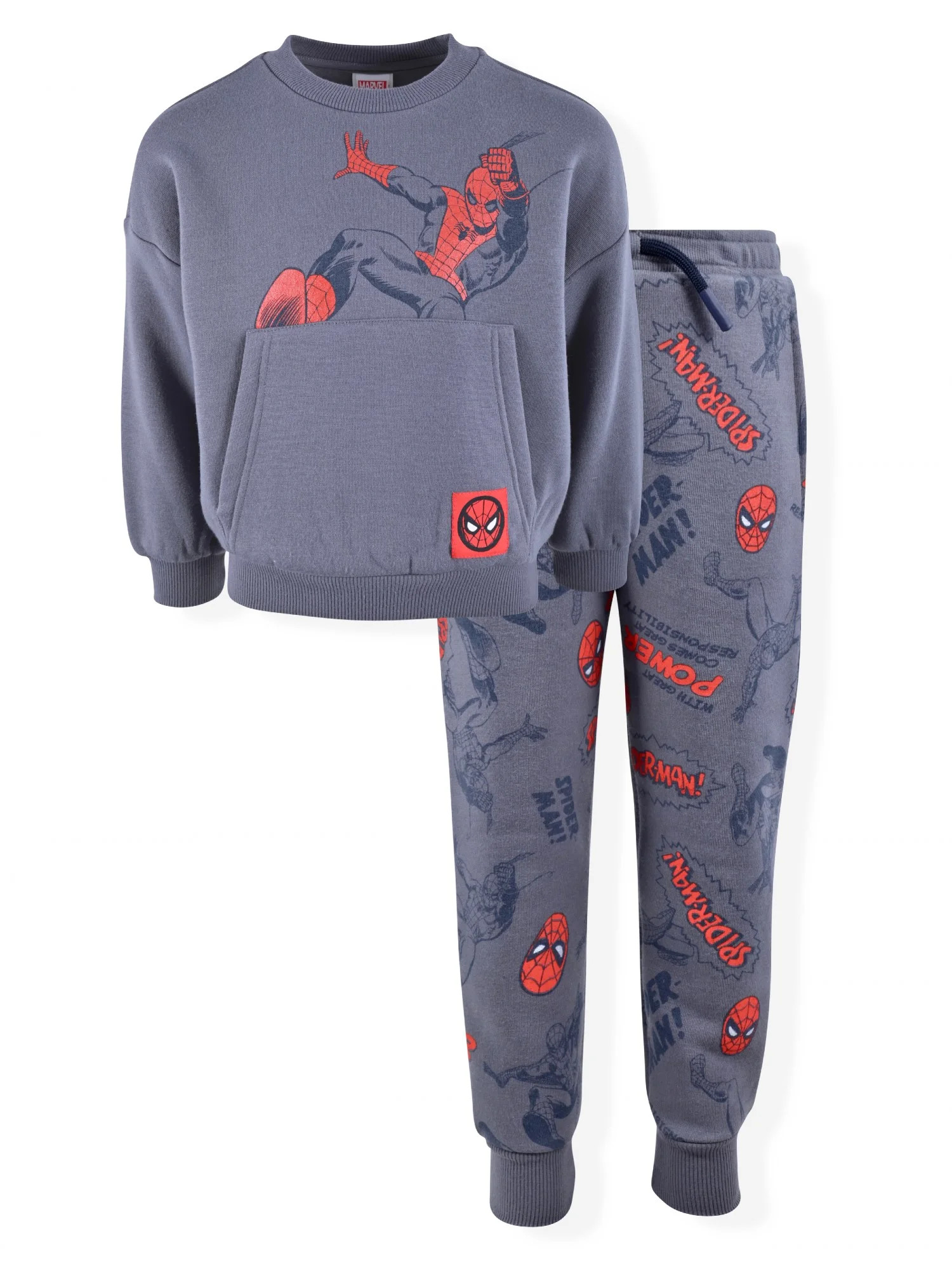 Spiderman Baby and Toddler Boy Fleece Sweatshirt and Jogger Outfit Set, 2-Piece, Sizes 12M-5T - W... | Walmart (US)