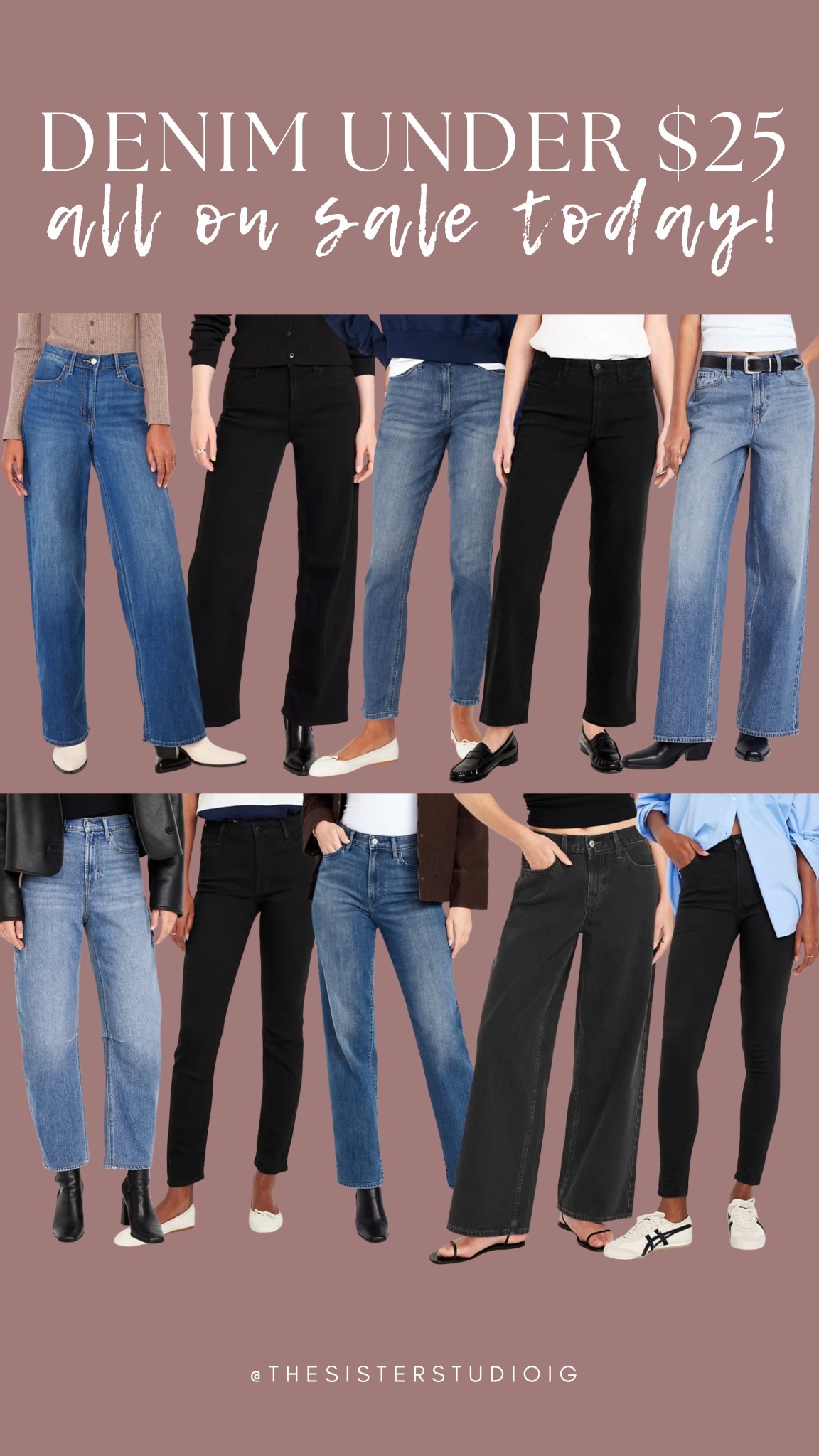 Denim SALE - everything under $25, and the majority of these are under $20! 

#LTKSaleAlert #LTKFindsUnder50 #LTKFindsUnder100