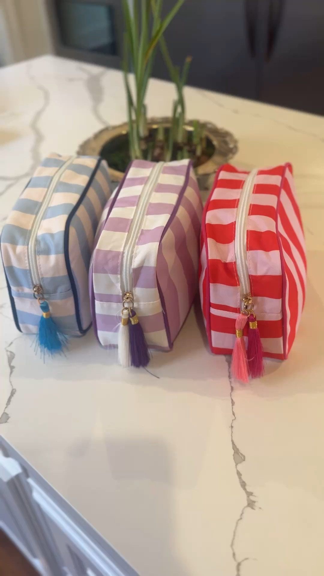 Your mahjong setup just got an upgrade 🀄️✨
These striped bags aren’t just for storage—they’re part of the look. I love coordinating each bag with my tile colors so everything feels pulled together (and it makes setup so much easier). Add a cute tassel and suddenly your game night is giving designer details.

If you want something more personalized, there are beautiful monogrammed options on Etsy—definitely pricier, but such a special touch 💙

Who else loves a pretty + practical moment?

#LTKSaleAlert #LTKHome