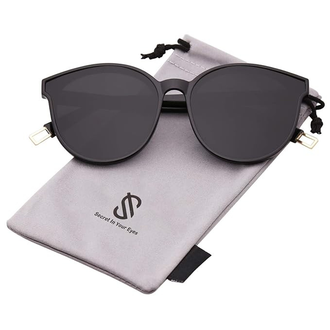SOJOS Fashion Round Sunglasses for Women Men Oversized Vintage Shades SJ2057 | Amazon (US)
