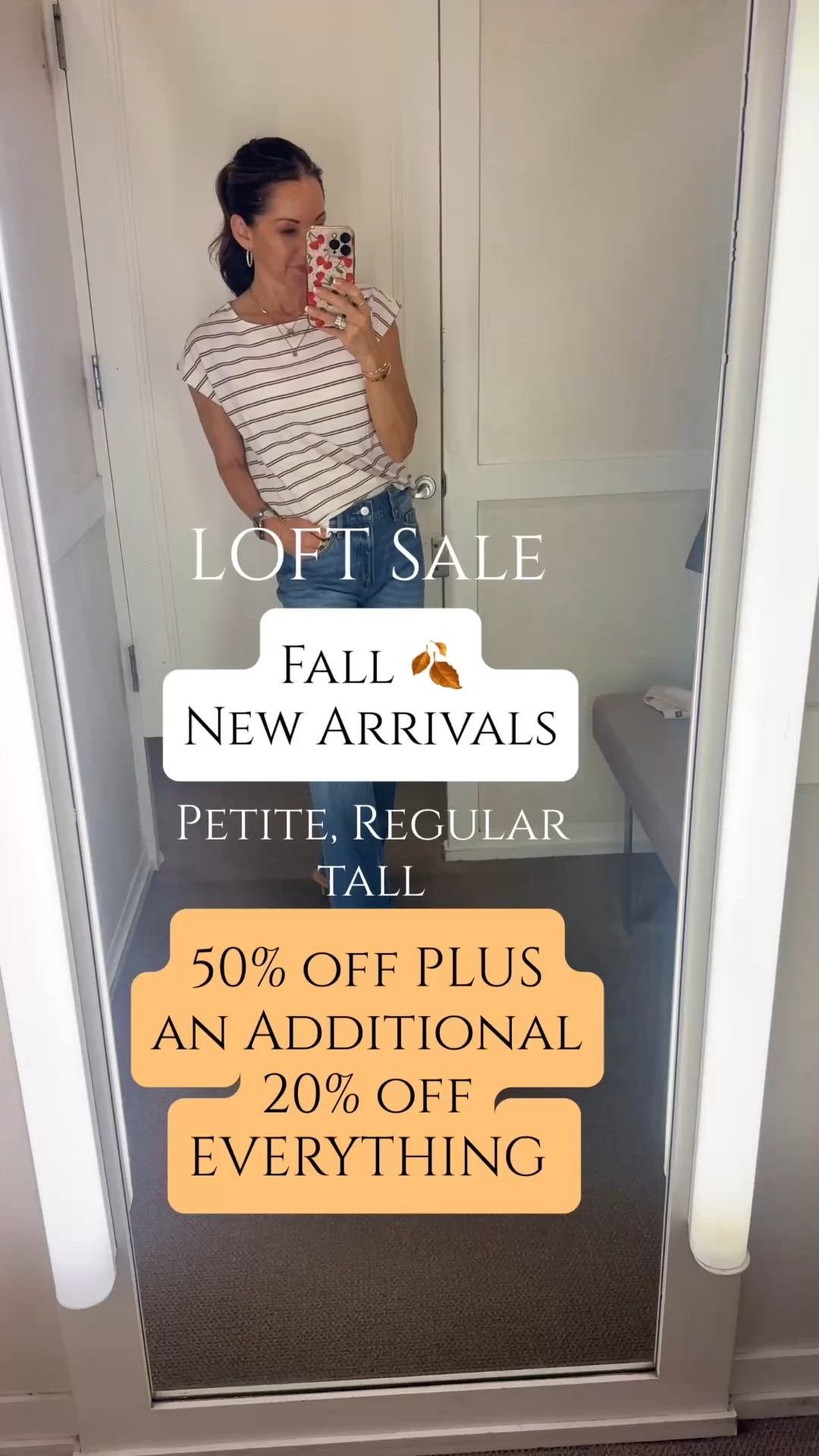 50% off PLUS an Additional 
20% off EVERYTHING at LOFT

Everything comes in petite and regular sizing and some come in tall sizing. All of my sizing info is in the real along with my size info.

#LTKOver40 #LTKSaleAlert #LTKPetite