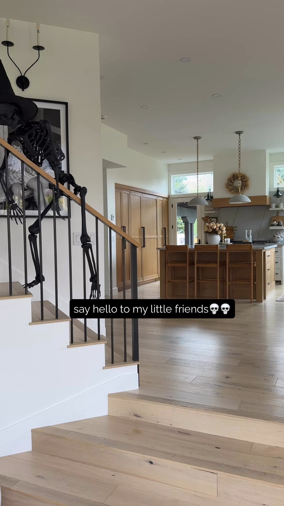 HALLOWEEN \ say hello to my little friends💀💀 One of my favorite spooktacular decor!! 5’ posable black skeletons only $28🖤 I’ve styled them in my staircase for the past 3 years. Not gonna lie, they still scare me daily!!😝😂

Walmart
Home
Decor 

#LTKFindsUnder50 #LTKHalloween #LTKHome