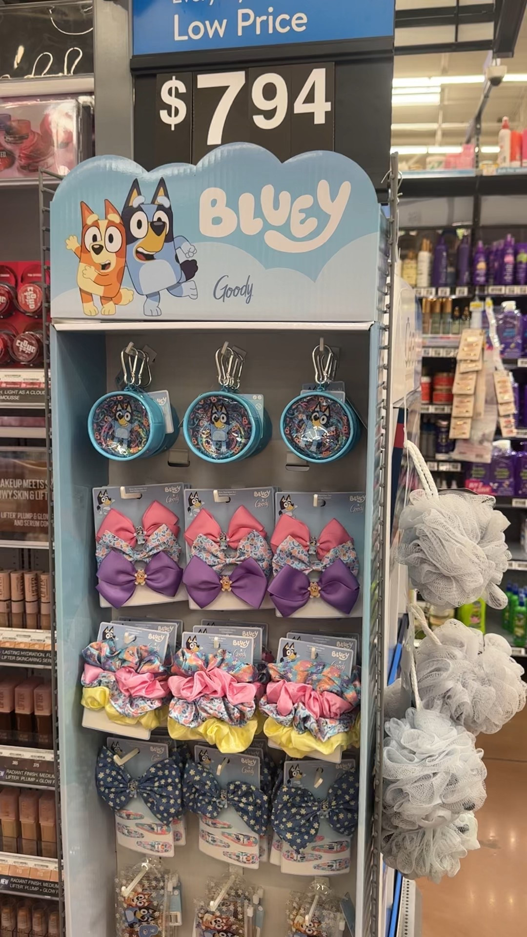 Easter basket worthy Goody x Bluey hair accessories! Scrunchies, hair ties and big bows ! 