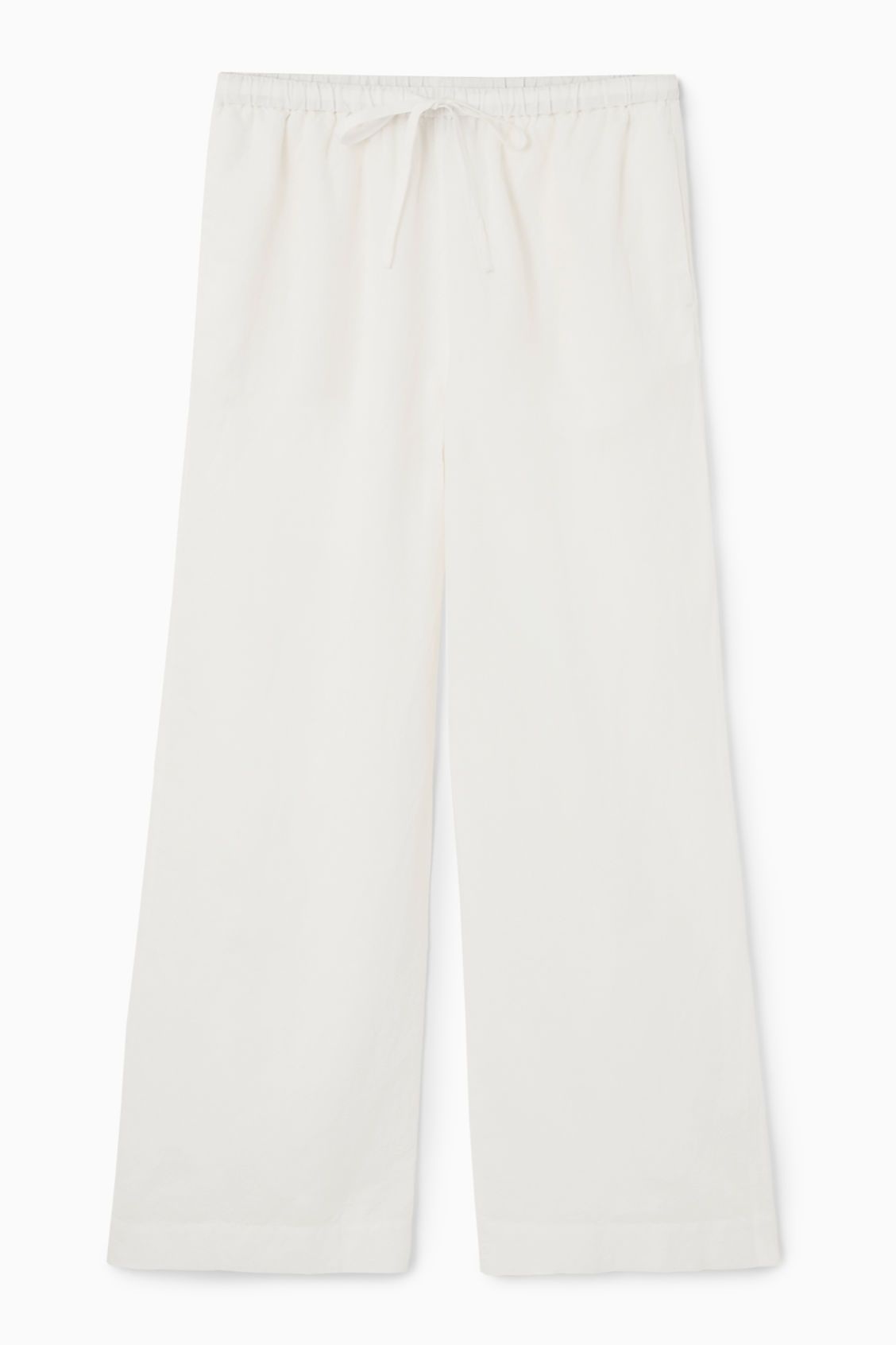 WIDE-LEG LINEN DRAWSTRING TROUSERS | COS UK