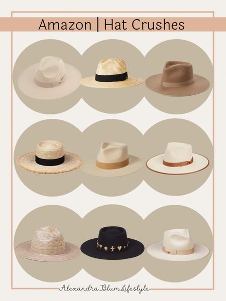 Amazon hats! Amazon Panama and Fedora hats! Great felt hats! Perfect straw beach hats! 

#LTKSeasonal #LTKtravel #LTKunder100