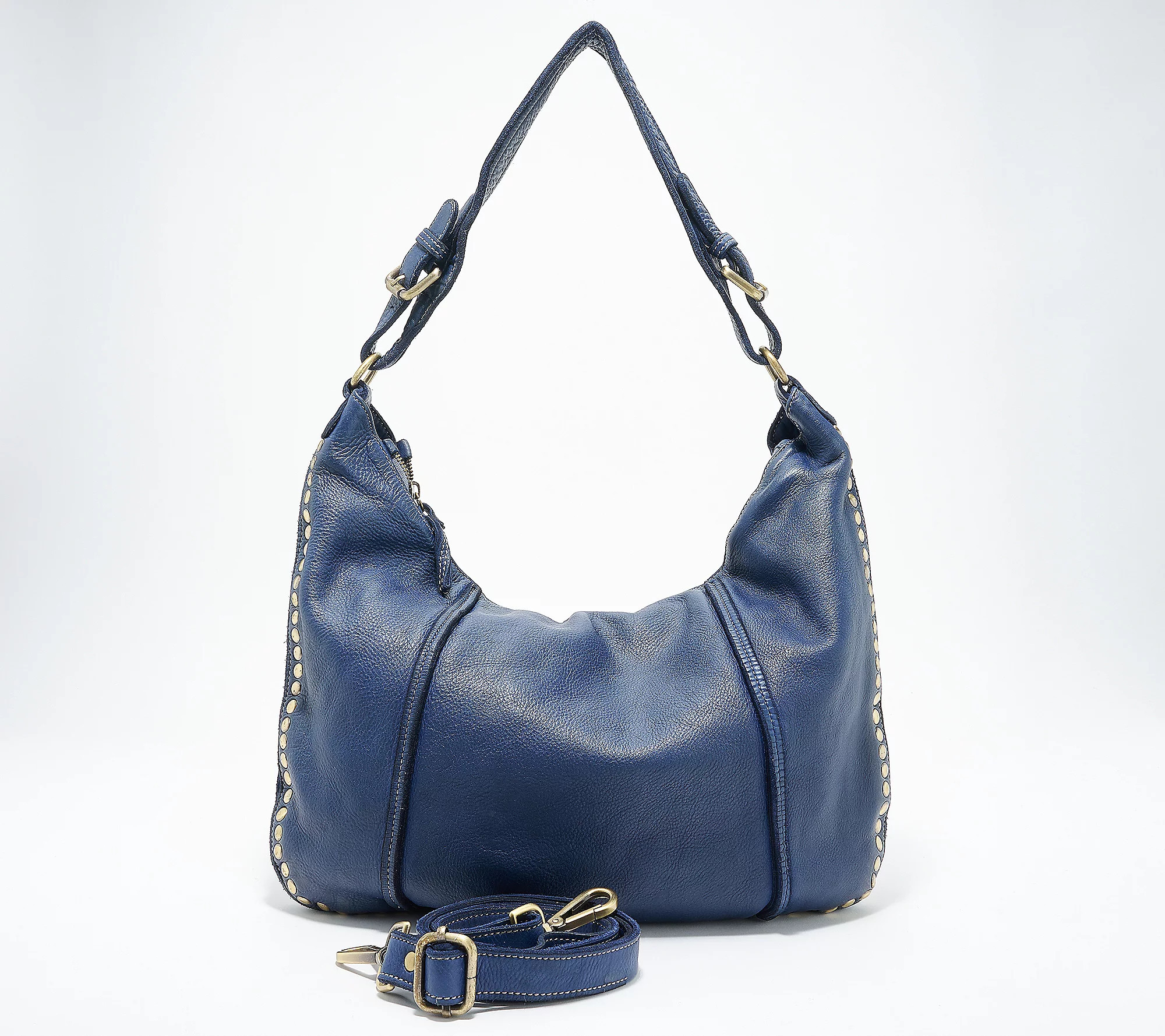 Bolsa Nova Leather Anna Large Hobo Bag | QVC