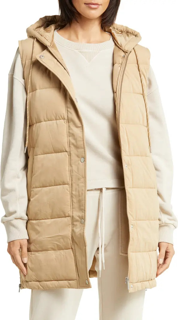 Long Hooded Puffer Vest | Nordstrom