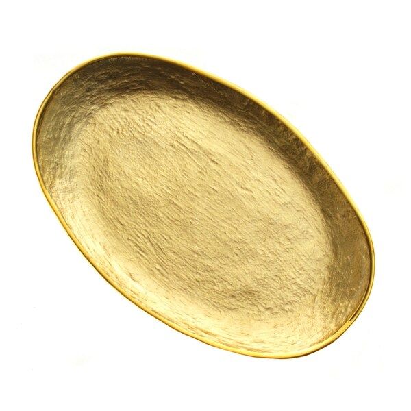 Gold 13.5-inch Oval Platter | Bed Bath & Beyond