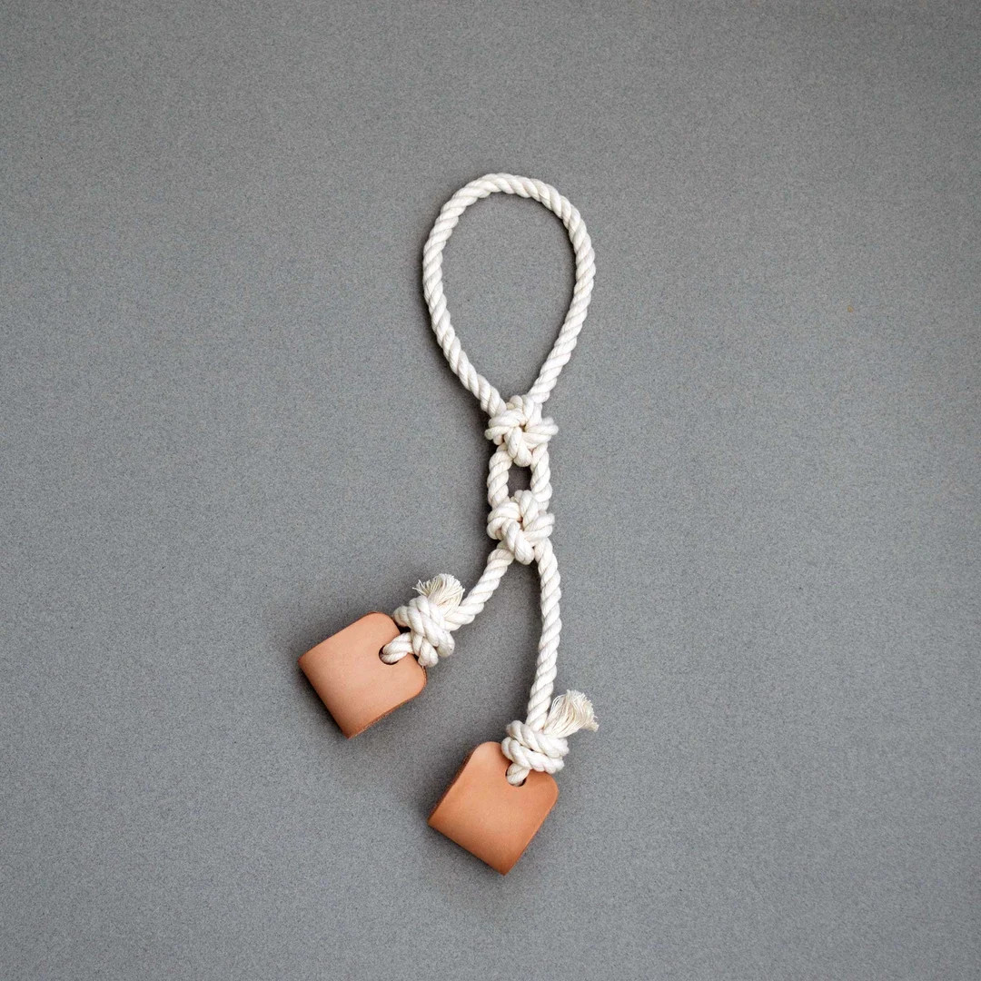 Dog Toy  the Shorty / Cotton Rope & Leather Tug / Natural Dog - Etsy | Etsy (US)