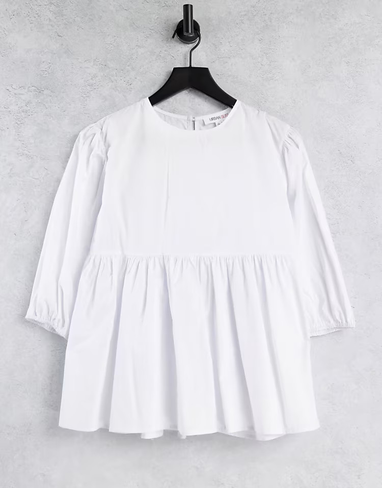ASOS DESIGN sleeveless tiered smock top in white | ASOS | ASOS (Global)