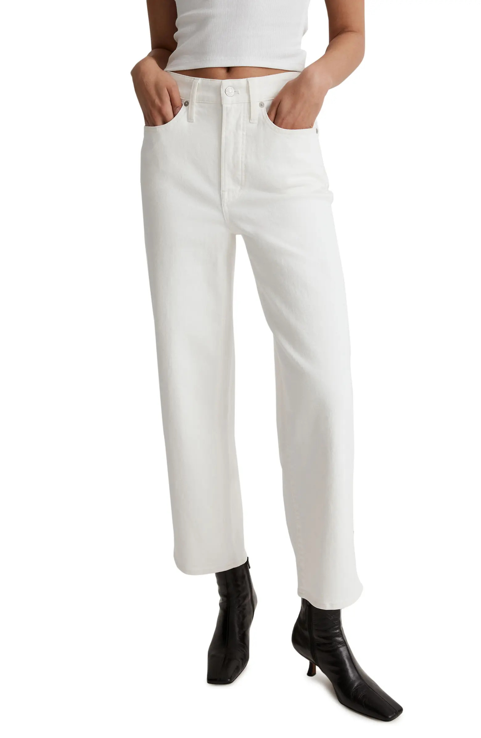 The Perfect Vintage Wide Leg Crop Jeans | Nordstrom