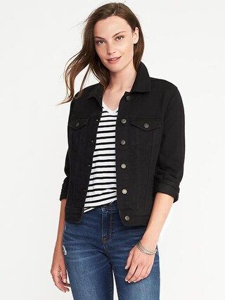 Black Denim Jacket for Women | Old Navy US