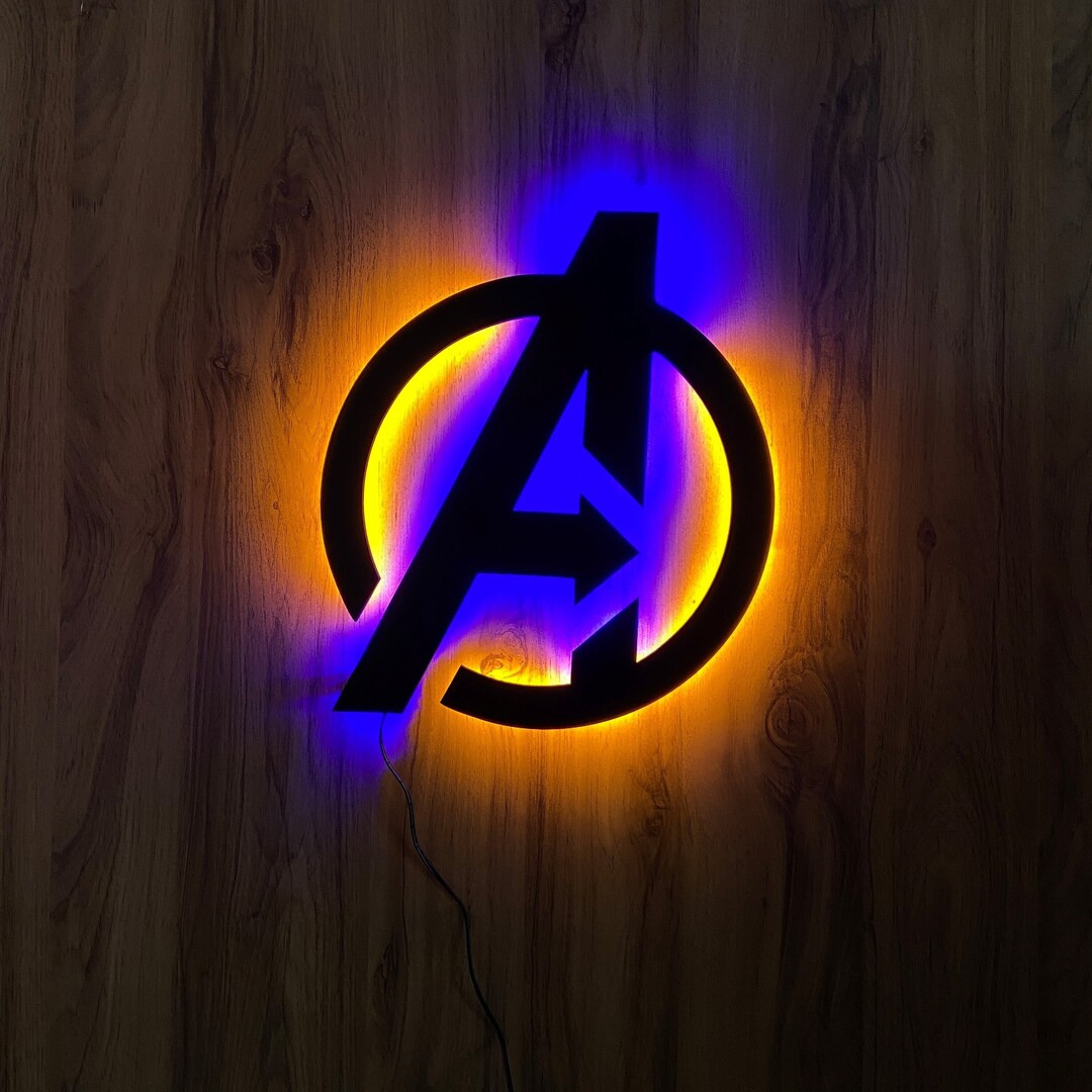 Avengers Led Sign Avengers Neon Sign Avengers Wall Decor - Etsy | Etsy (US)