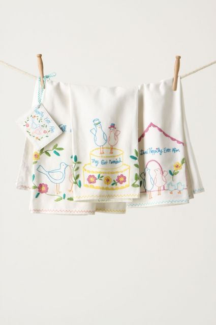 Storybook Romance Dishtowels | Anthropologie (US)