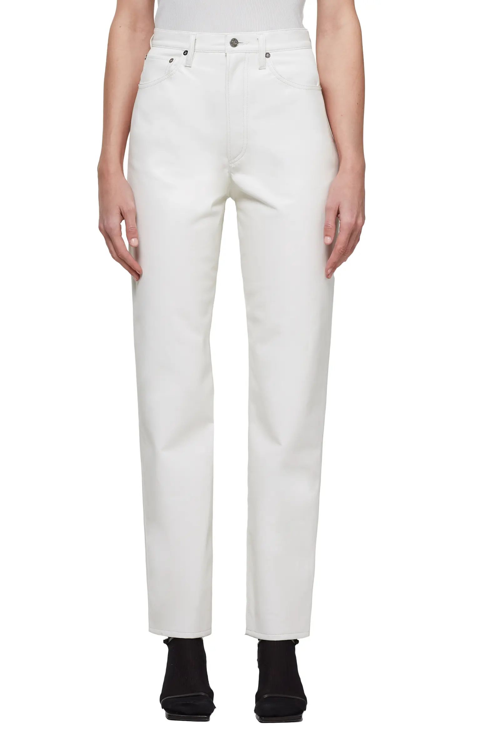 AGOLDE '90s Pinch Waist Recycled Leather High Waist Pants | Nordstrom | Nordstrom