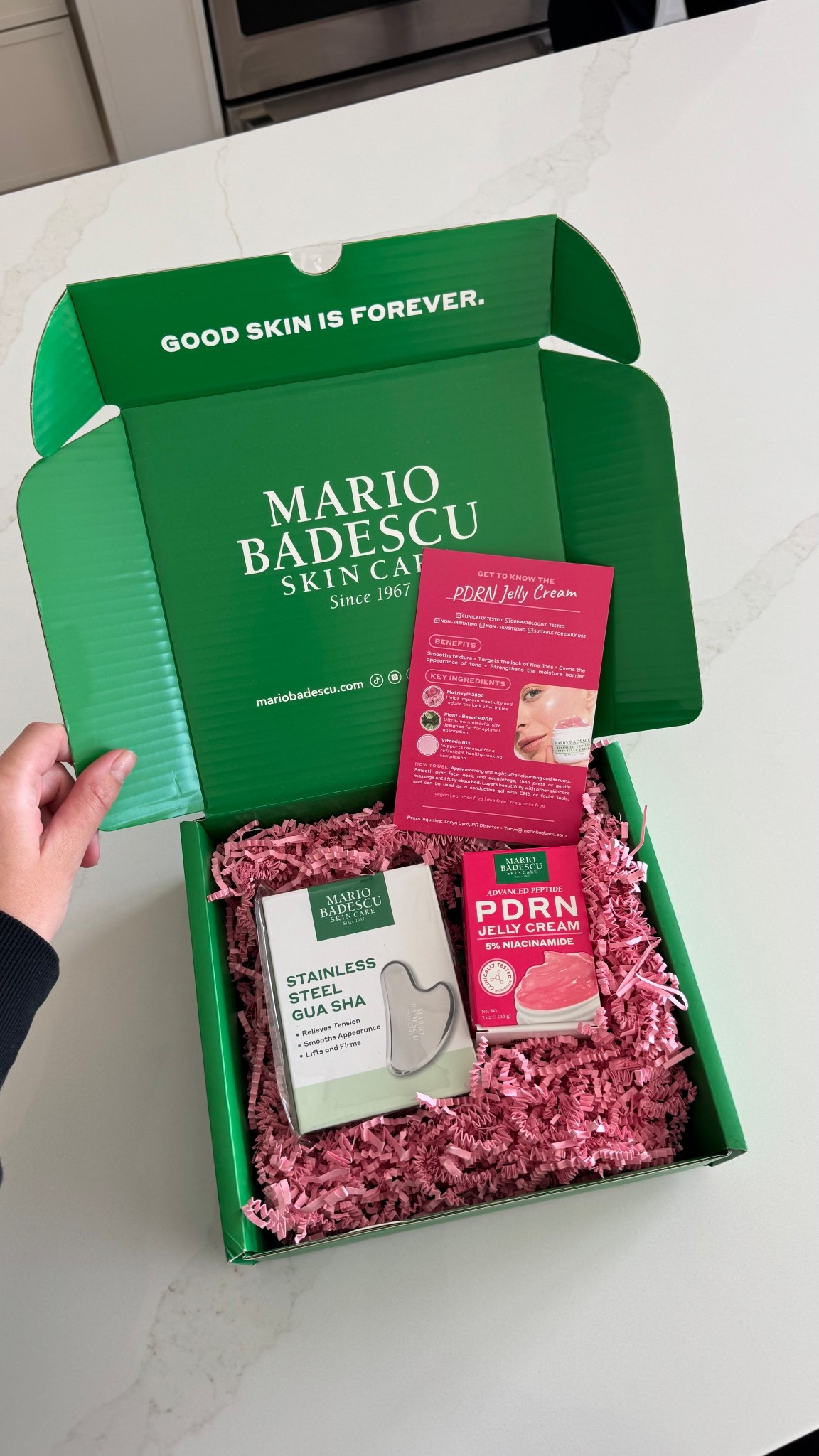 As a dry skin girl with a sensitive skin barrier I’m excited to try this @mariobadescu peptide jelly cream! #gifted #pdrn #veganpdrn 

#LTKBeauty