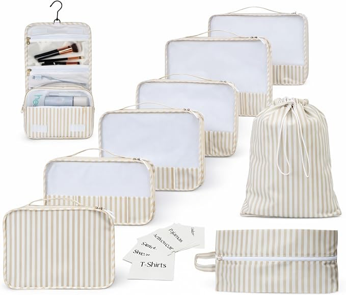 Packing Cubes Set – Cute Packing Cubes for Travel, Luggage Organizer Bags for Suitcase, For Kid... | Amazon (US)