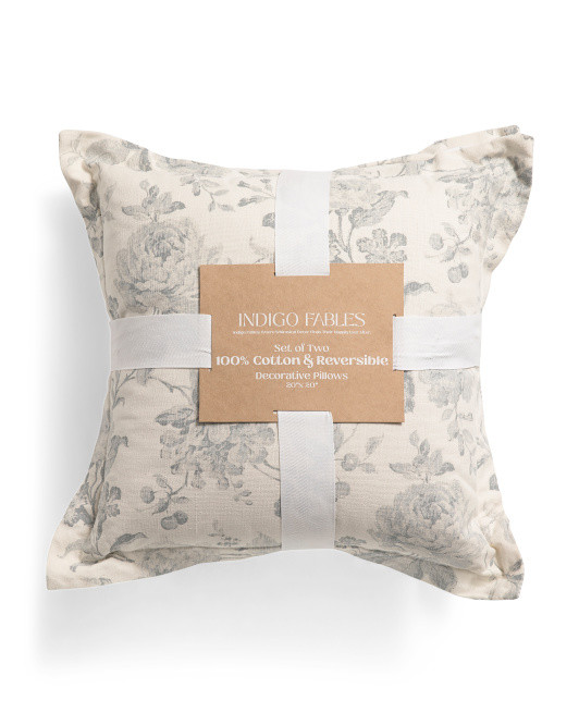 2pk 20x20 Garden Toile Pillows | TJ Maxx