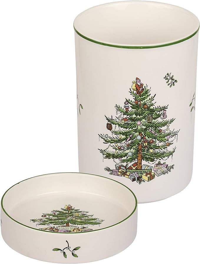 Spode - Christmas Tree Collection - Wine Chiller and Coaster Set - Chiller Measures at 6" H x 4.4... | Amazon (US)