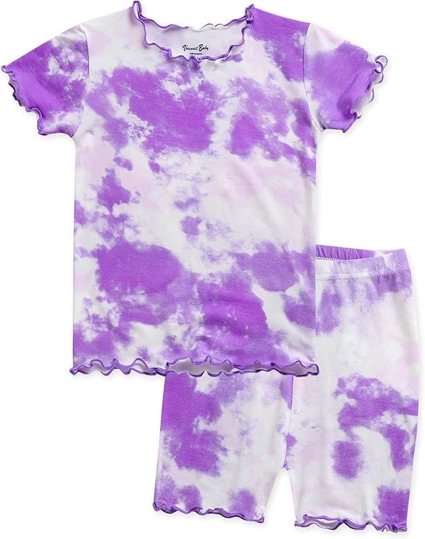 VAENAIT BABY 12M-12Y Toddler Kids Junior Girls Boys Tie Dye Short Cool Pajamas 2pcs Pjs Set | Amazon (US)