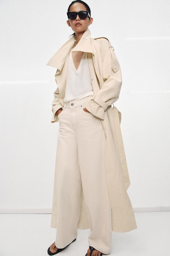 ZW COLLECTION HIGH-NECK TRENCH COAT | Zara US