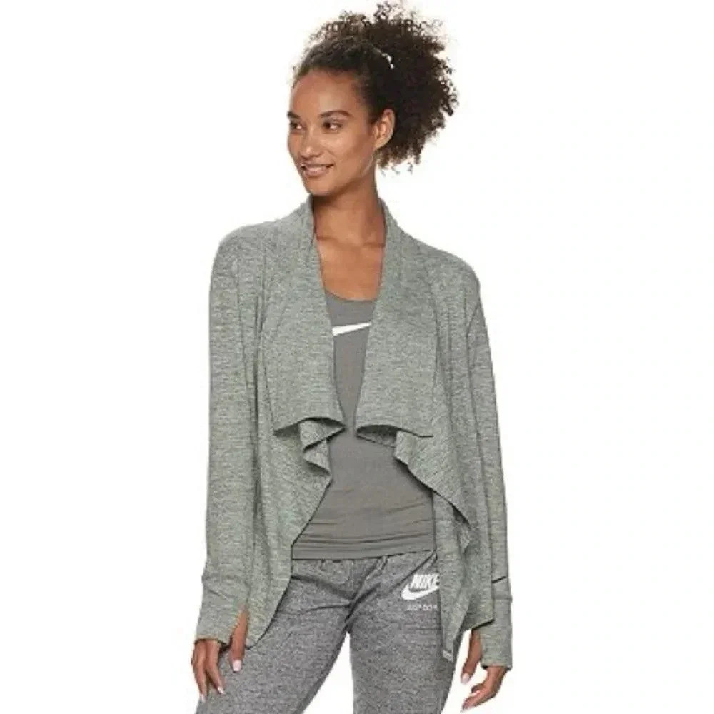 Nike Long-Sleeve Yoga Training Jacket in Juniper Fog - Size XSmall | Poshmark